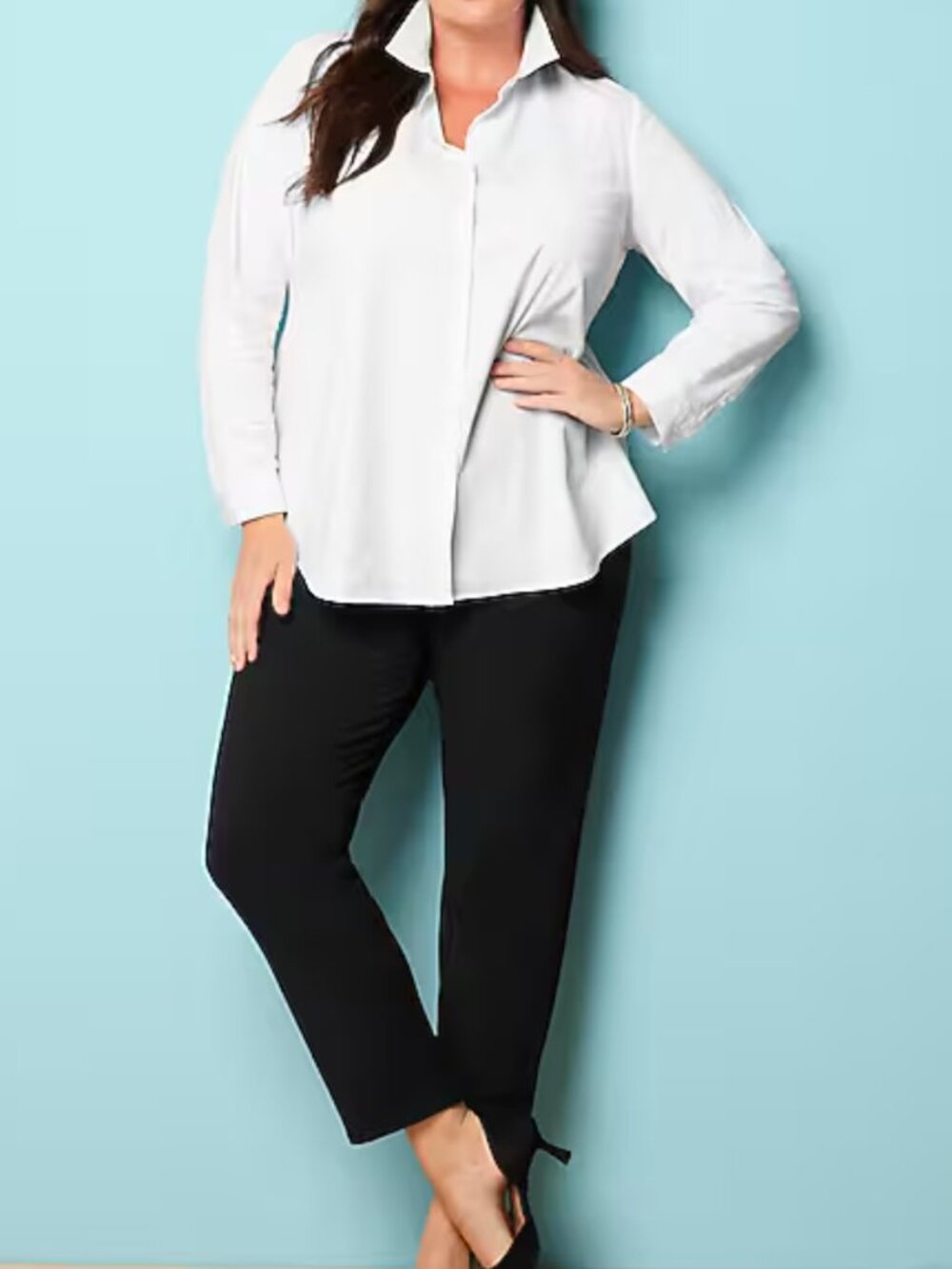 J Jill Wearever Collection Smooth Fit Slim Leg Black Pants Size Large